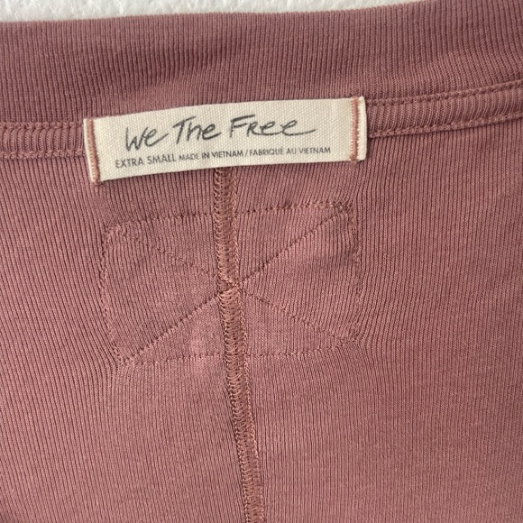 We The Free Clover Babydoll Split Neck Top Women’s Size XS Antique Oak - Picture 4 of 10